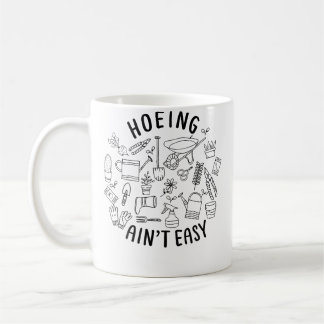 Trädgårdsskötsel är inte lätt Roliga trädgårdströj Kaffemugg