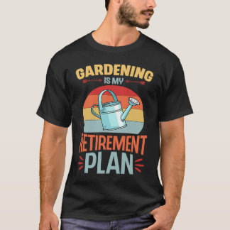 Trädgårdsskötsel Är Min Pensionsplan Retro Vintage T Shirt