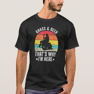 Trädgårdsskötsel Gräsmattor Gräs Och Öl T Shirt
