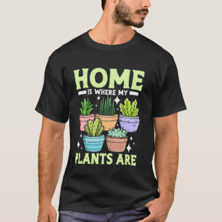Trädgårdsskötsel Krukväxt Kaktus Sukkulent Hemma Ä T Shirt