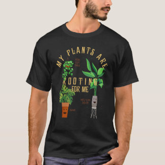Trädgårdsskötsel Mina växter hejar på mig Glad bon T Shirt