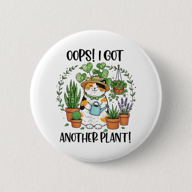 Trädgårdsskötsel Plantering Katt Oj, jag fick en t Knapp (Framsida)