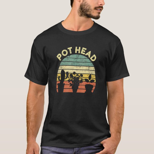 Trädgårdsskötsel   Potthuvud Pothead Kvinnors Träd T Shirt (Framsida)
