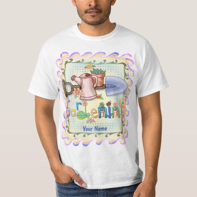 Trädgårdsskötsel  t shirt (Framsida)