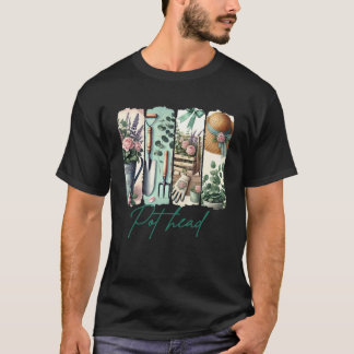 Trädgårdsskötsel Växt Dam Trädgårdsmästare Penseld T Shirt