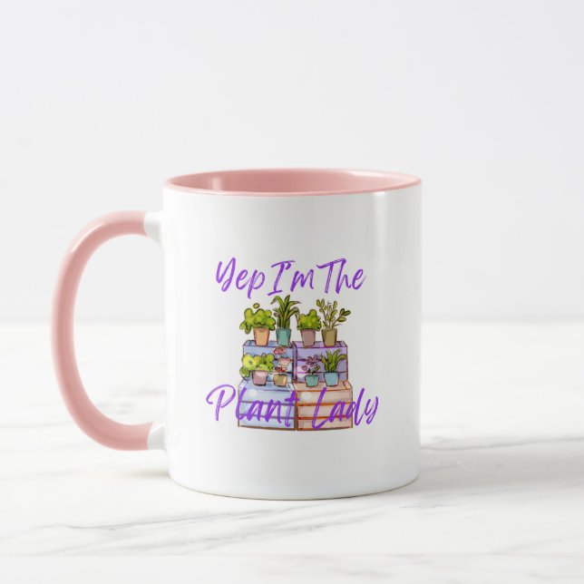 Trädgårdsskötsel "Växtdamen" kaffemugg  (Vänster)