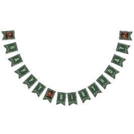 Trädgårdssmyckade Anemoner Kvinnors Födelsedag Tre Vimplar