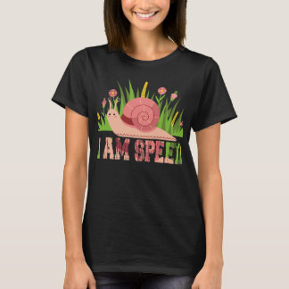 Trädgårdssnäcka jag är snabb Sarcastic Djur Humor T Shirt