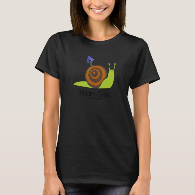 Trädgårdssnäcka Snigelkläder T Shirt (Framsida)