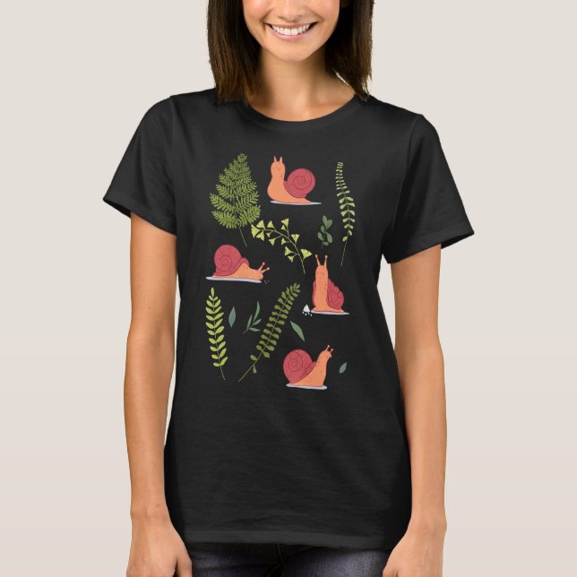 Trädgårdssnäcka T Shirt (Framsida)