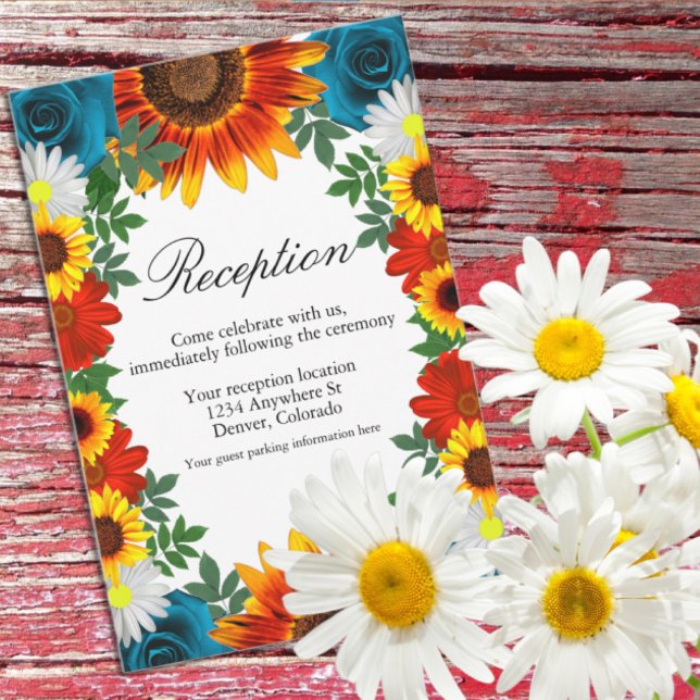 Trädgårdssommarens blomsterreception tilläggskort (Skapare uppladdad)