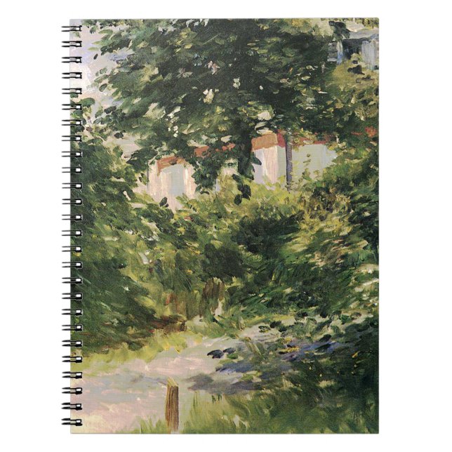 Trädgårdsstig i Rueil  Edouard Manet   Anteckningsbok (Framsidan)
