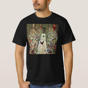Trädgårdsstig med hönor, Gustav Klimt, Art Nouveau T-shirt