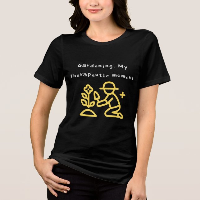Trädgårdsterapi T Shirt (Framsida)