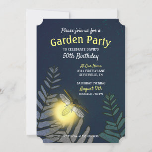 Trädgårdstid i Party Inbjudningar