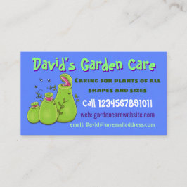 Trädgårdstjänster för tecknad av växter visitkort