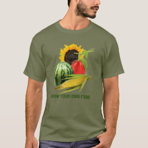 Trädgårdstjej odlar mat / Grönsak Frukt  T Shirt