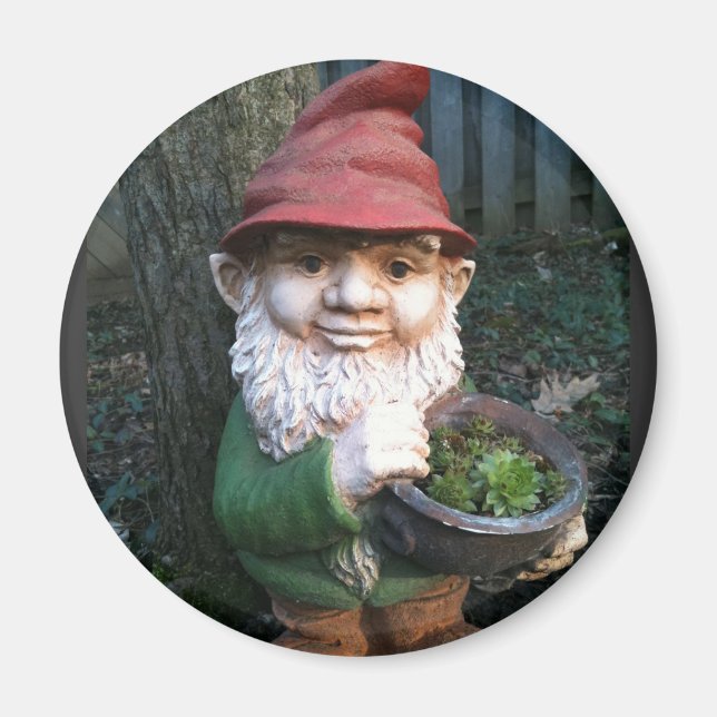 Trädgårdstomtar Magnet (Framsidan)