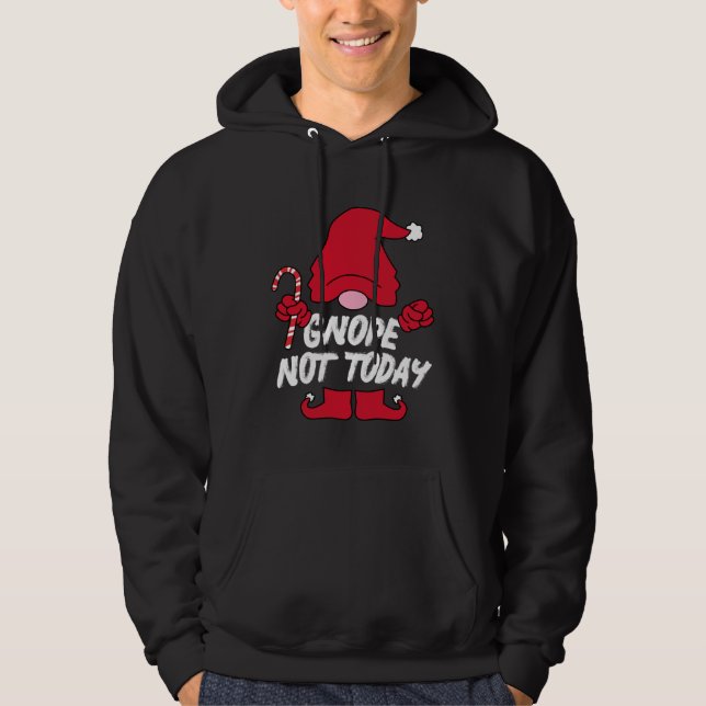Trädgårdstomte Gnope Tomte med tomtehattar för vux Hoodie (Framsida)