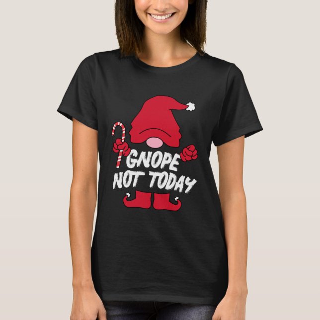 Trädgårdstomte Gnope Tomte med tomtehattar för vux T Shirt (Framsida)
