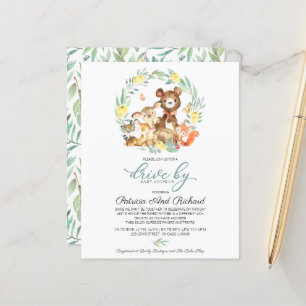 Trädgårdsväg För Baby Shower Budget Inbjudan