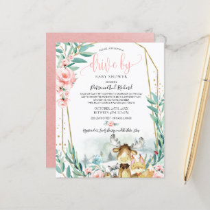 Trädgårdsväg För Baby Shower Budget Inbjudan