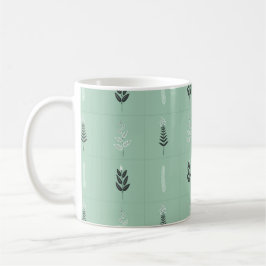 trädgårdsväxter mönster kaffemugg