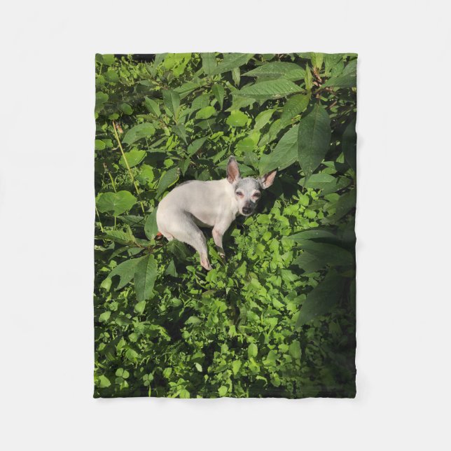 trädgårdsynmph pearl fleecefilt (Framsidan)