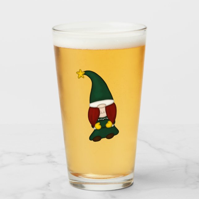 Trädgnomölsglas Glaskopp (Framsida fylld)