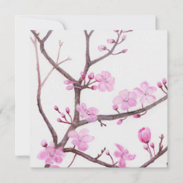 Trädgren blommar med rosa blommor på våren kort