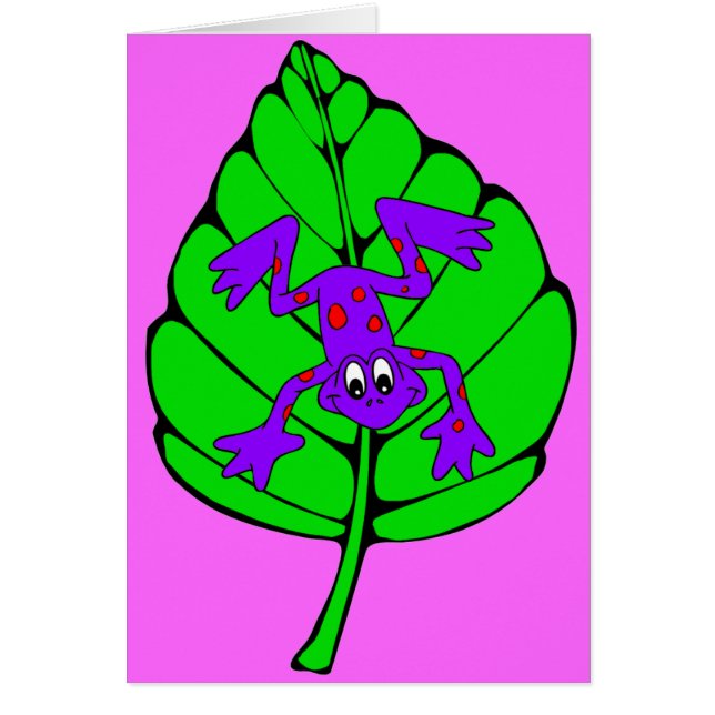 trädgroda hälsningskort (Framsidan)