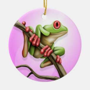 Trädgroda Julgransprydnad Keramik