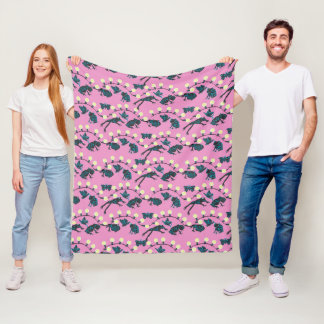 Trädgrodcafé Rosa Fleecefilt