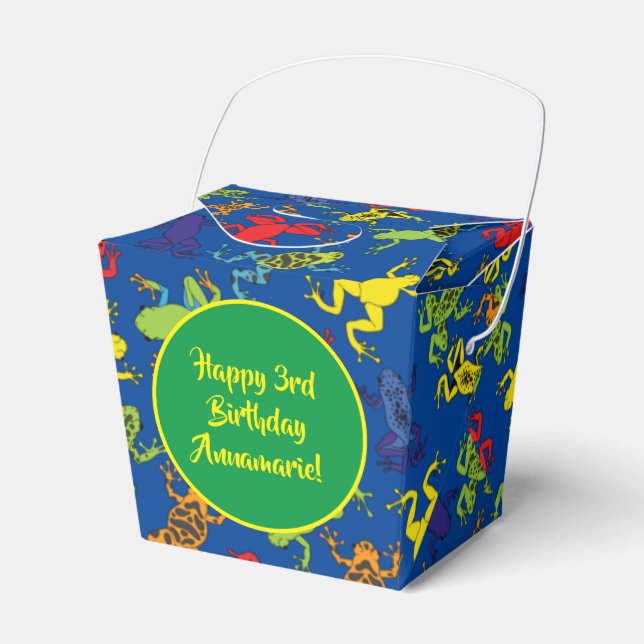 Trädgrodor Barnkalas Söt Presentaskar (Framsidan Sidan)