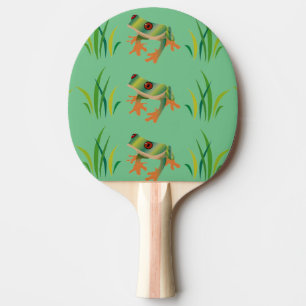 Trädgrodor på pingen Pong paddlar Pingisracket