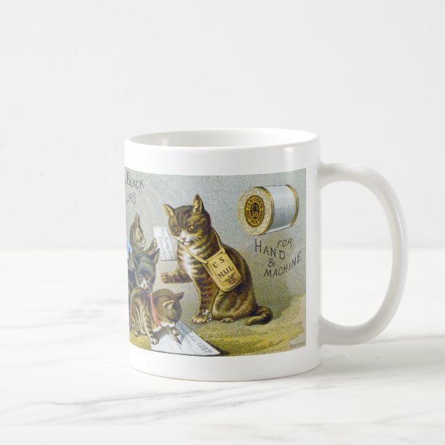 Trådhandelkort, 1880 kaffemugg (Höger)