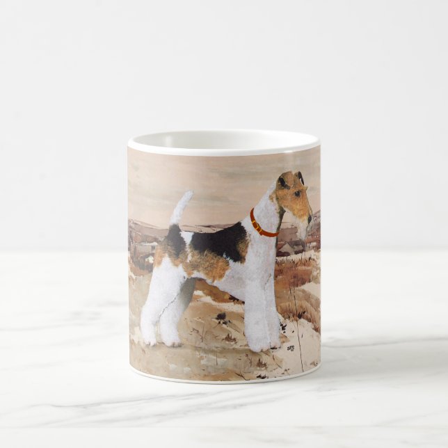 Trådhårig Foxterrier Höst Kaffemugg (Center)
