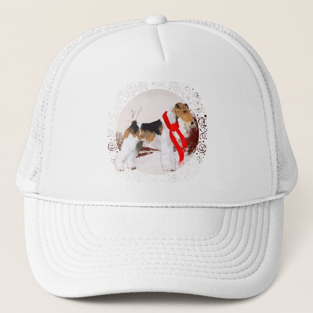 Trådhårig Foxterrier Vinter Keps (Framsida)