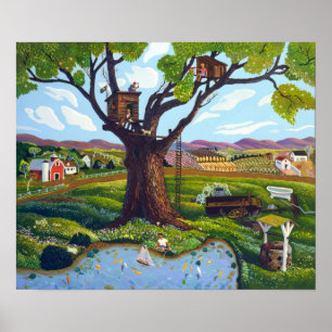 Trädhus Poster