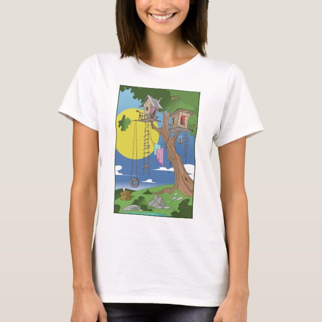 Trädhus Tee Shirt (Framsida)