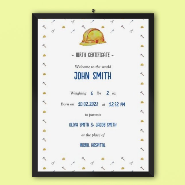 Tradie Baby minnesmärke för fåglar Poster (Skapare uppladdad)