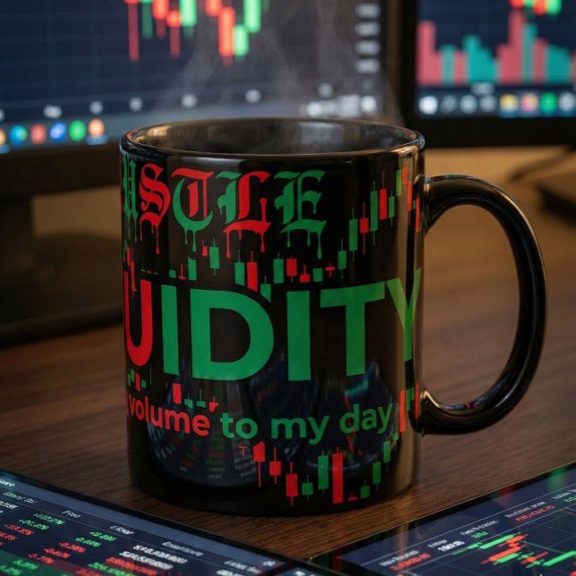 Trading Chart Pattern Streetwear Red Green Candle Mugg (Skapare uppladdad)