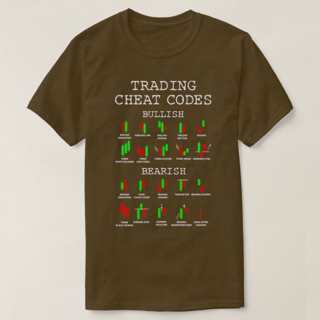 Trading Cheat Codes Bullish Market Bearish T Shirt (Design framsida)
