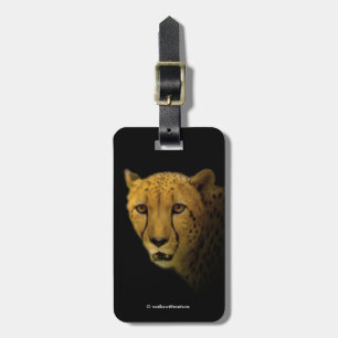 Trading Glances med en magnificent Cheetah Bagagebricka