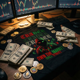 Trading Mystery Character Red Green Candle T Shirt