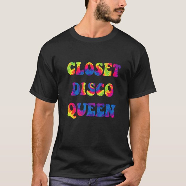 Trädiskodrottning  Retro Cool 1970-tals Slang Disc T Shirt (Framsida)
