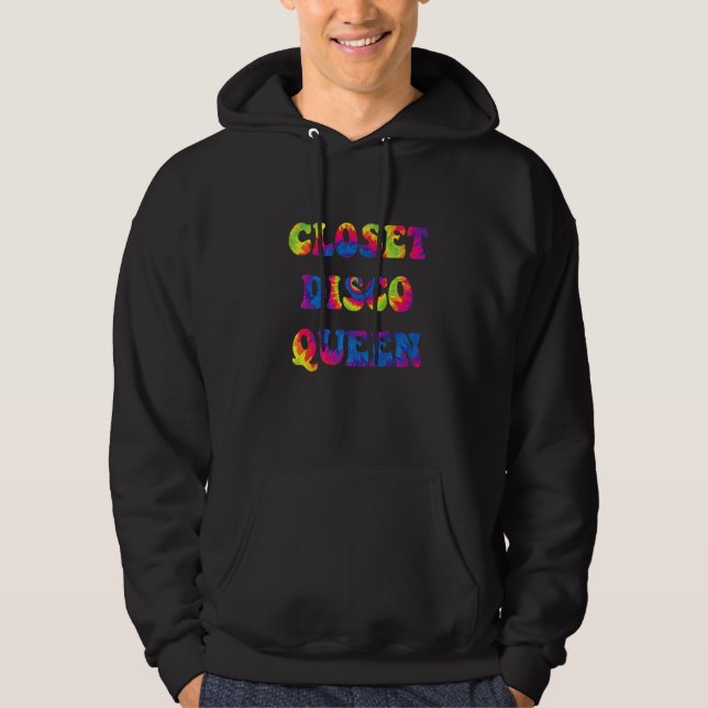 Trädiskodrottning  Retro coolt 1970-talsslang Disc Hoodie (Framsida)