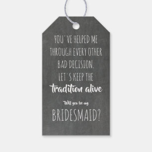 Tradition Alive - Frieri av underbart Bridesmaid Presentetikett
