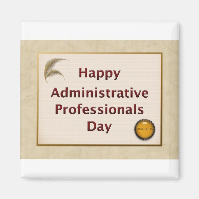Tradition för administrativa Professioneller Magnet (Framsidan)