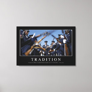 Tradition: Inspirera citationstecken Canvastryck